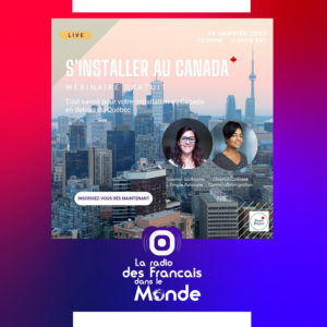 1765 - Joanna Guillaume et Chantale Cadasse vous offrent un webinaire pour préparer votre installation au Canada, hors Québec - Janvier 2023