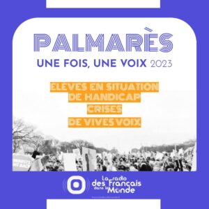 1921 - Clémence Renard et Marie Cordier viennent présenter les lauréats de la 3éme édition du concours de podcasts une fois une voix - Mai 2023